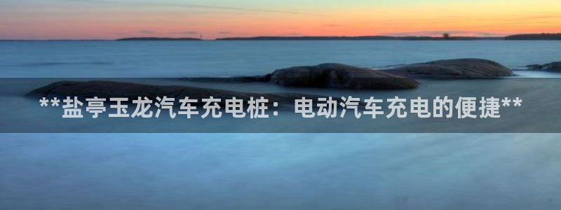 希尔顿威廉姆斯：**盐亭玉龙汽车充电桩：电动汽车充电的便捷**
